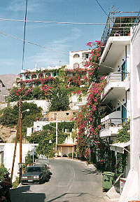The only road into Agia Gallini