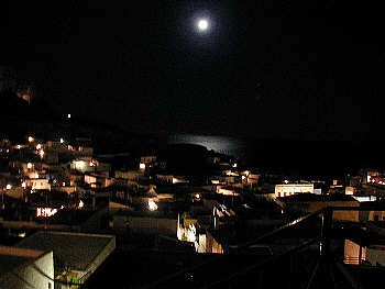 Lindos at night